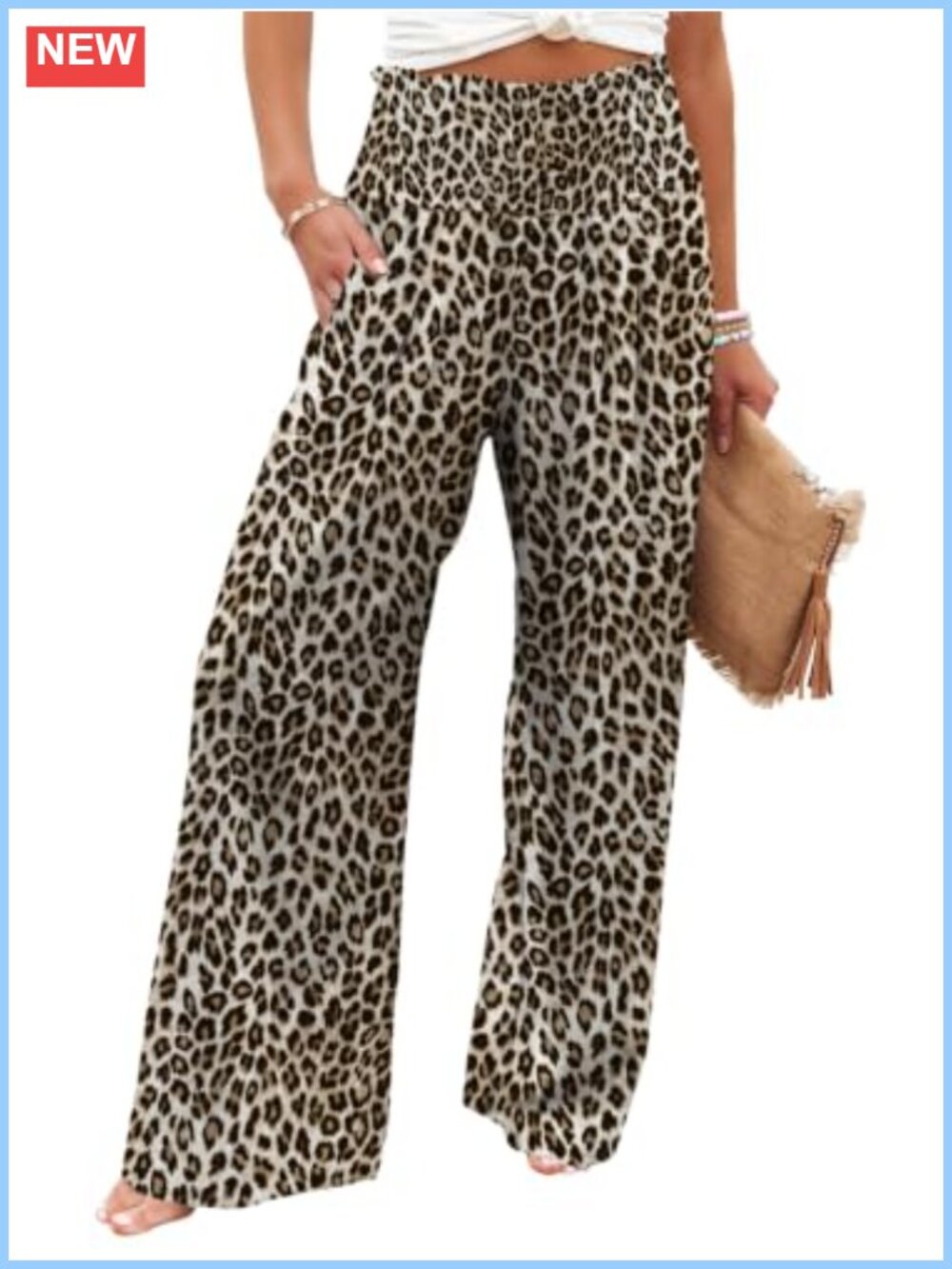 High Waisted Wide Leg Palazzo Pants with Pockets Lounge Casual